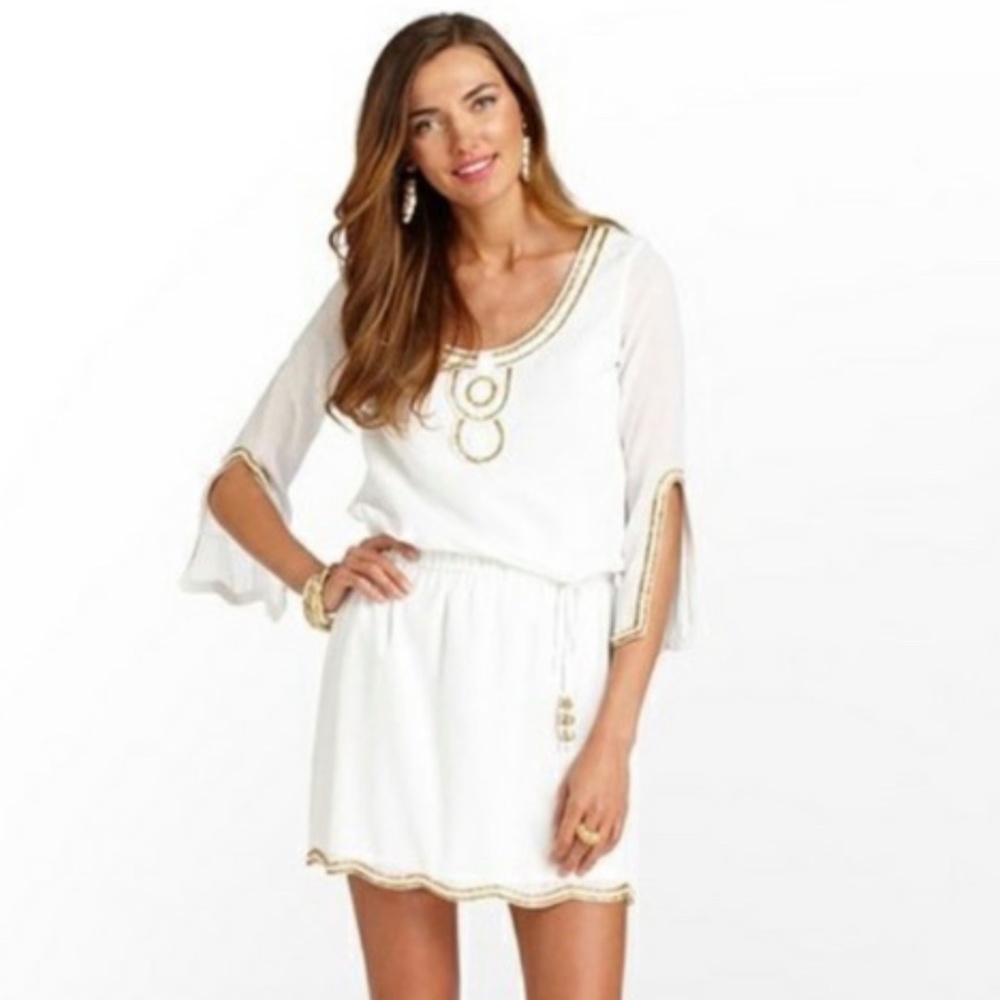 Lilly Pulitzer Delisa Beaded Detail Dress XS